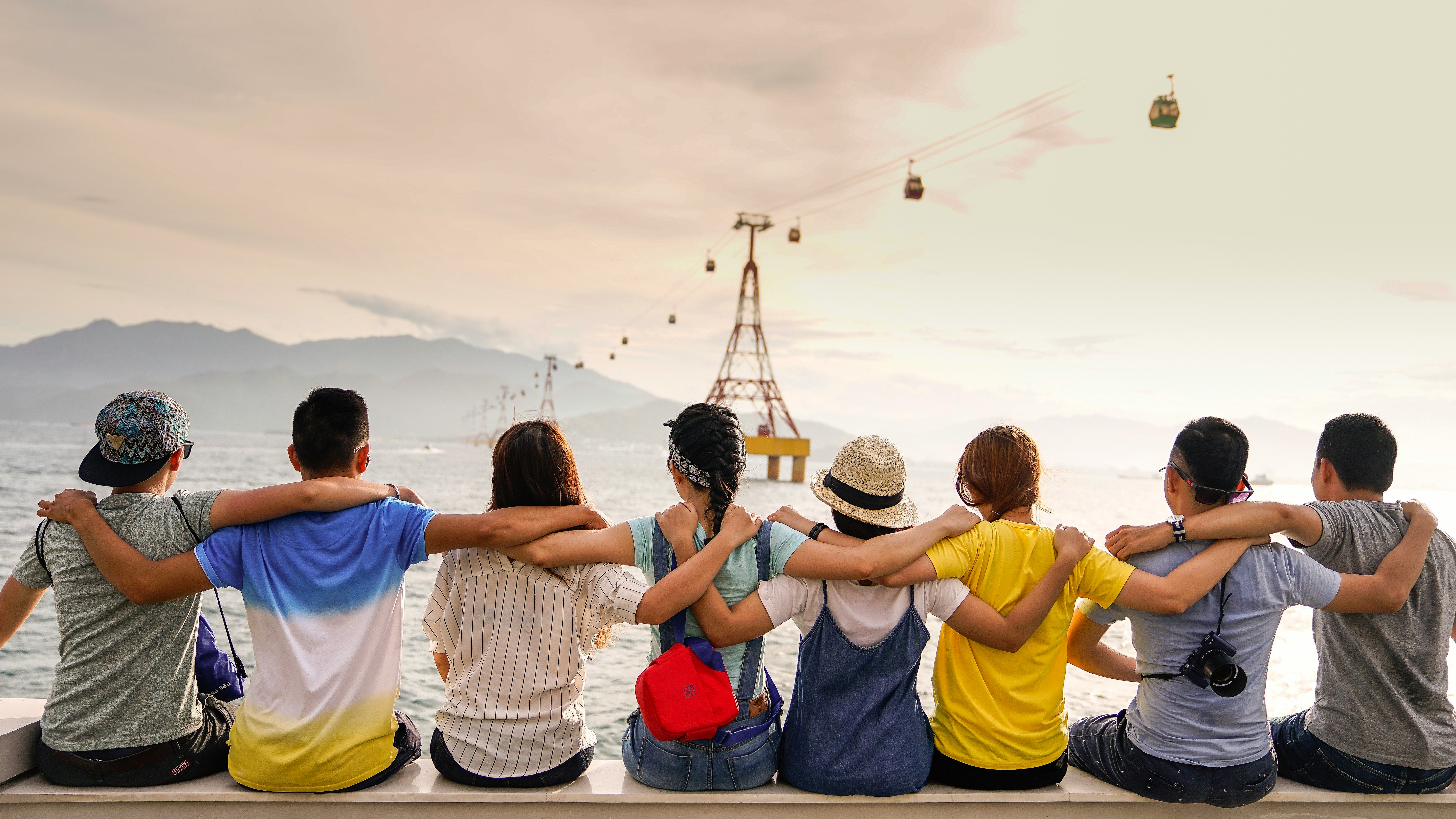 Friends traveling